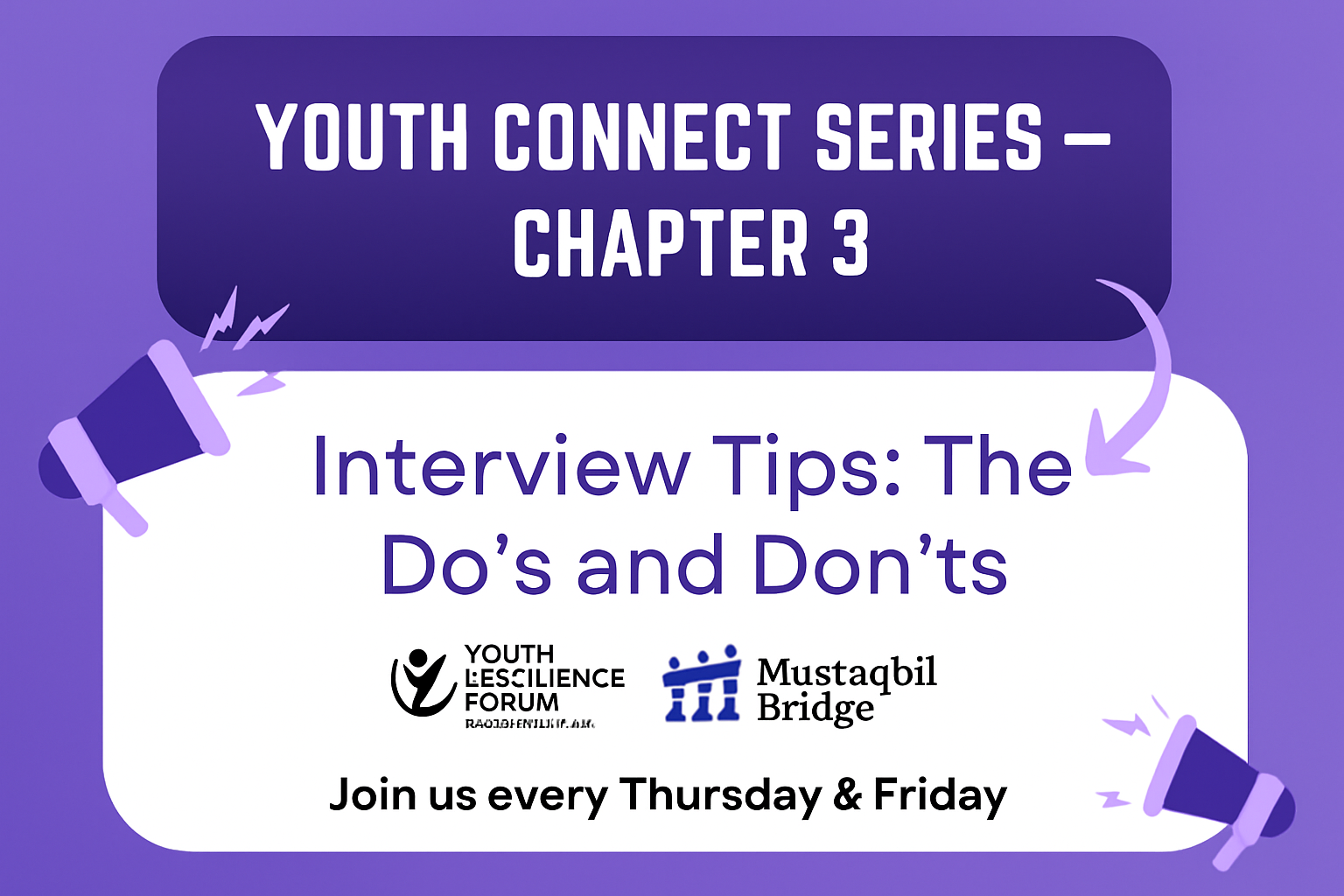 YCS – Chapter 3: Interview Tips – The Do’s & Don’ts